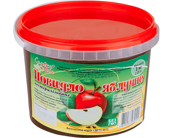 Повидло яблучне Вага: 1 кг